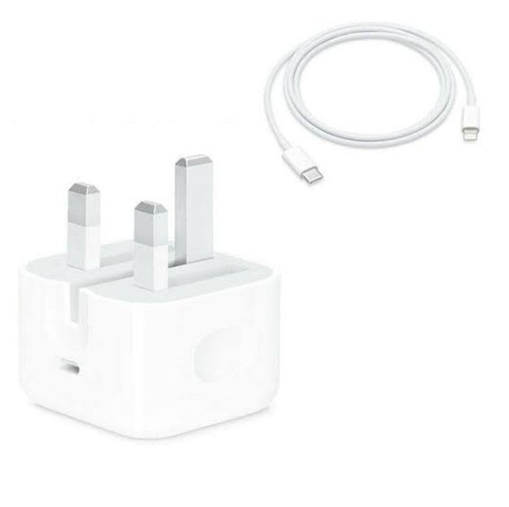 Apple 20W Fast Charging Combo: 3-Pin UK Edition (Lightning)