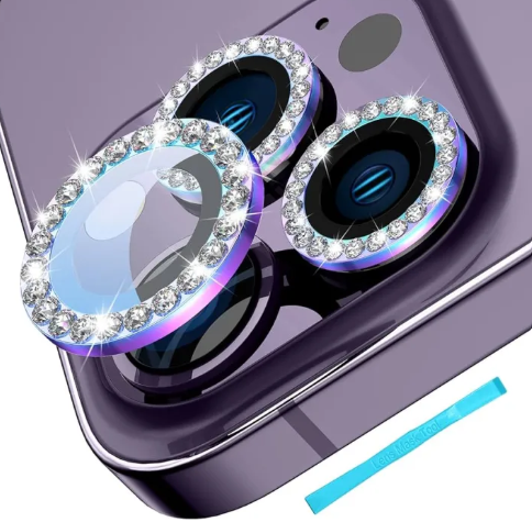 The Diamond Shield: Premium Glitter Lens Protector for iPhone (All Models 11-16 Pro Max)