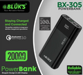 Bluks BX-305 SwiftCharge Power Bank 20000mAh