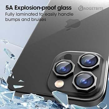Desert Titanium Camera Lens Protector for iPhone 11 to 17 Pro Max | Hexagon Metal Frame + 9H Tempered Glass Guard