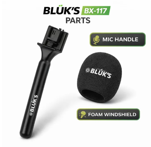 Bluks BX-117 Lavalier Microphone Handle & Accessories