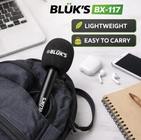 Bluks BX-117 Lavalier Microphone Handle & Accessories