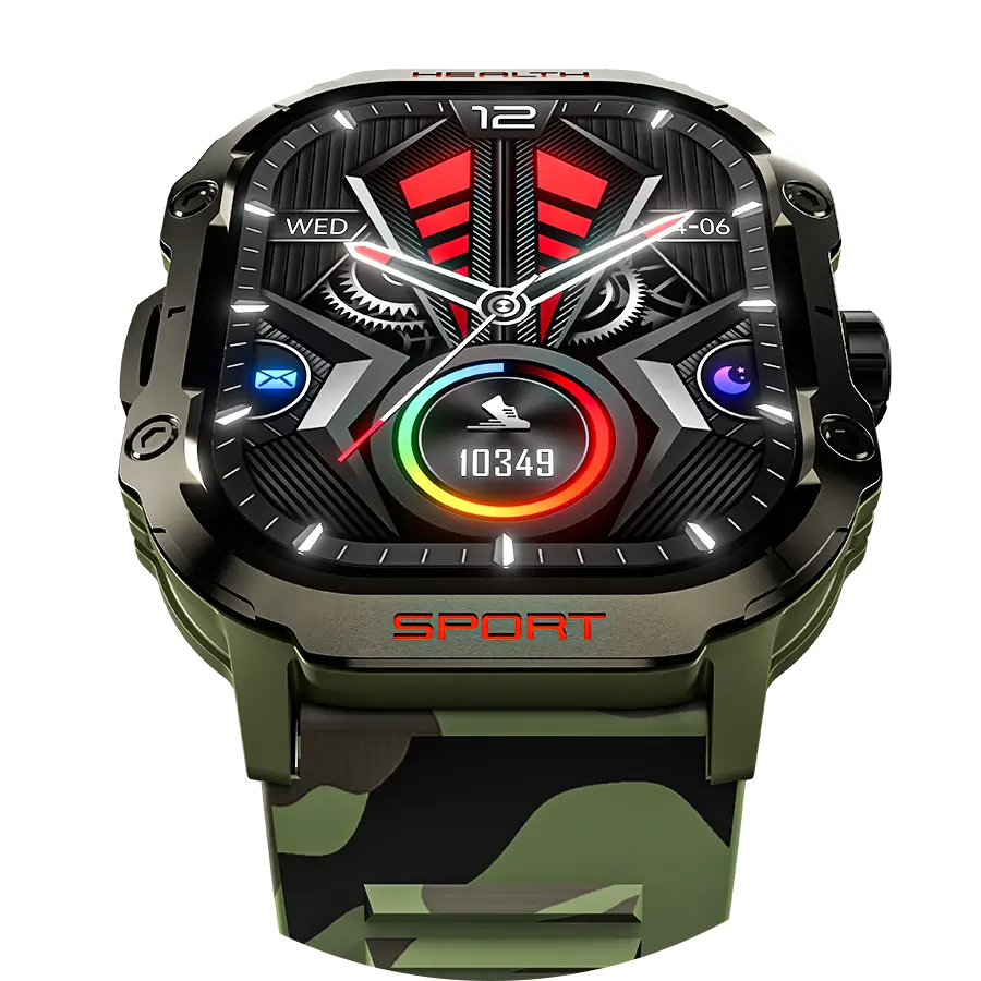 Ronin R-013 Rugged Smart Watch with 2.01-inch AMOLED Bluetooth Calling