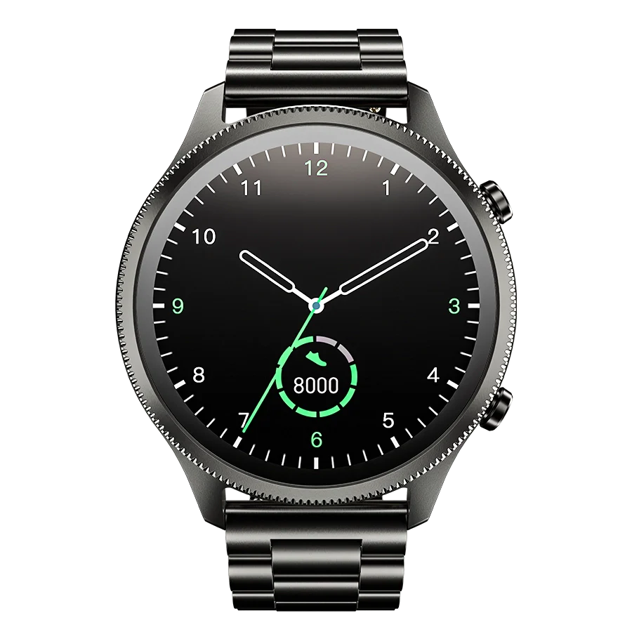 Ronin R-010 Luxe Metallic AMOLED Bluetooth Calling Smart Watch