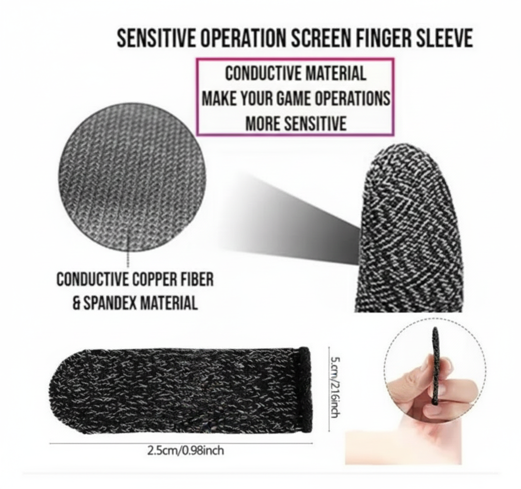 PUBG Pro Gaming Thumb Sleeves (Finger Gloves)