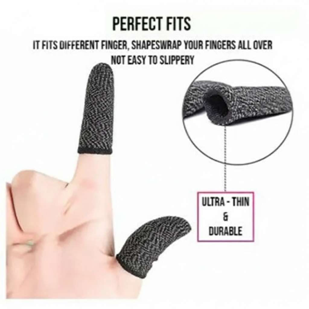 PUBG Pro Gaming Thumb Sleeves (Finger Gloves)
